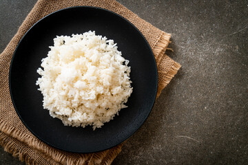 cooked rice on plate