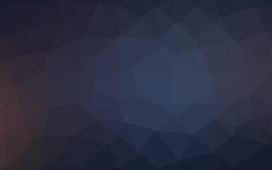 Dark BLUE vector abstract polygonal texture.