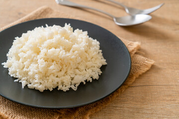 cooked rice on plate