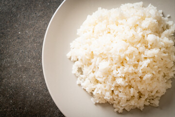 cooked rice on plate