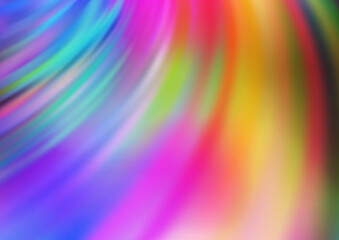 Obraz premium Light Multicolor, Rainbow vector background with bent lines.