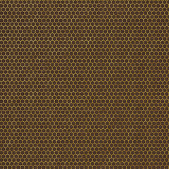 Metallic Gold Pattern on Brown Vintage Leather Texture Background