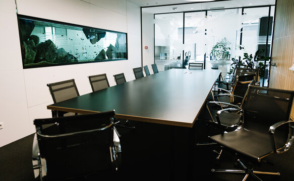 Interior of meeting room in moder office