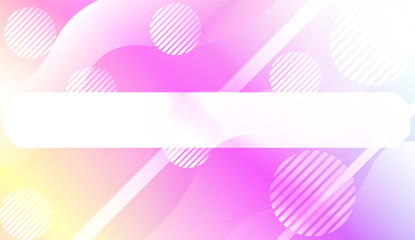 Blurred Decorative Design In Abstract Style With Wave, Curve Lines, Circle, Space for Text. Fluid shapes composition. Vector Illustration with Color Gradient