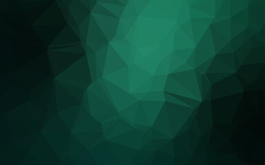 Obraz premium Light Green vector triangle mosaic texture.