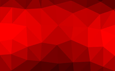 Light Red vector polygonal template.