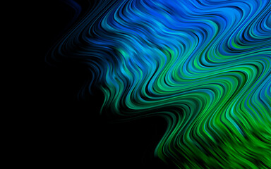 Light Blue, Green vector template with abstract lines.