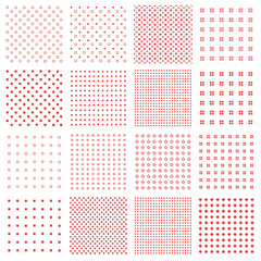 Collection of seamless patterns which are square with unevenness,