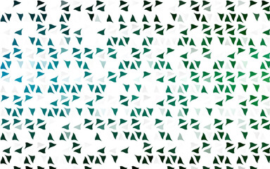 Fototapeta na wymiar Light Blue, Green vector template with crystals, triangles.