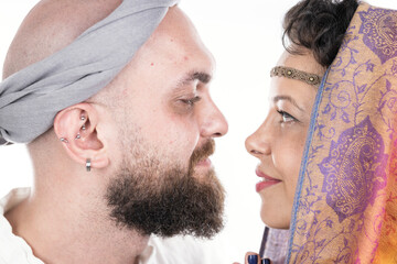 Fototapeta premium Portrait of a couple in love