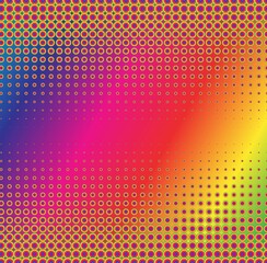 abstract rainbow background with circles