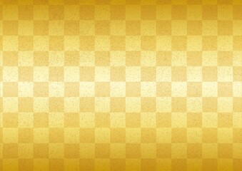 金の和紙背景（市松）