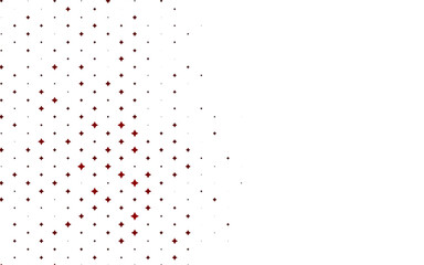 Light Red vector pattern with christmas stars.