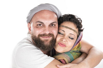 Portrait of a couple in love