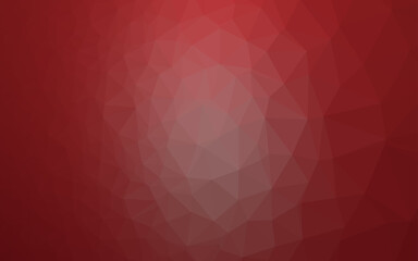Light Red vector shining triangular pattern.