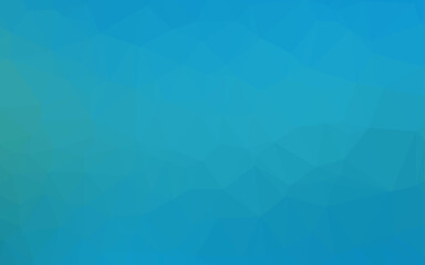 Light BLUE vector shining triangular background.