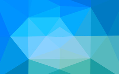 Light BLUE vector abstract polygonal texture.