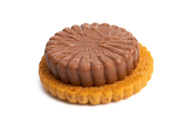 cookies with chocolate isolated