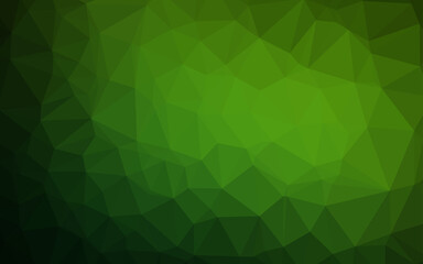 Fototapeta na wymiar Light Green vector abstract polygonal layout.