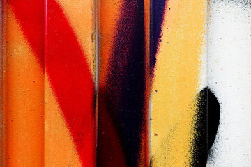 Details of graffitis painted on wall you can use as background for your design