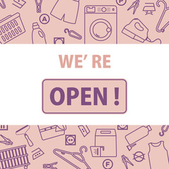 Open Dry cleaning Laundry Returned small business