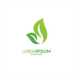 Nature creative symbol organic concept. Leaf icon, Corporate identity logotype, company graphic design