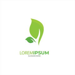 Nature creative symbol organic concept. Leaf icon, Corporate identity logotype, company graphic design