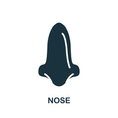 Nose icon. Simple element from internal organs collection. Creative Nose icon for web design, templates, infographics and more