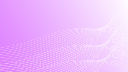 Light pink abstract background with smooth white lines. Geometric minimalism with place for your design