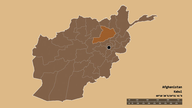 Location of Baghlan, province of Afghanistan,. Pattern