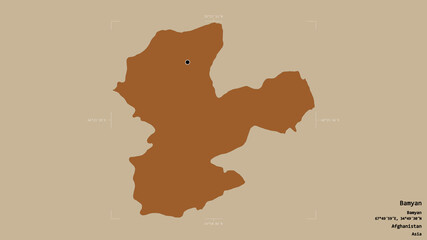 Bamyan - Afghanistan. Bounding box. Pattern