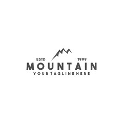 Creative modern mountain logo design