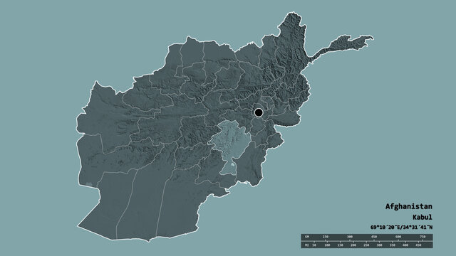 Location Of Ghazni, Province Of Afghanistan,. Administrative