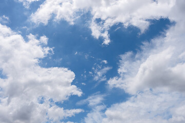 Blue sky in cloudy day.