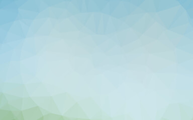 Fototapeta premium Light Blue, Green vector blurry triangle texture.