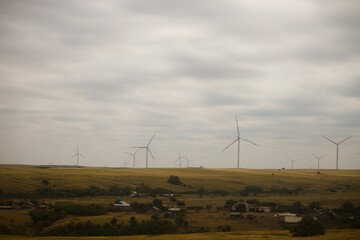 wind turbines farm