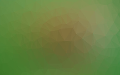 Light Green, Yellow vector triangle mosaic template.