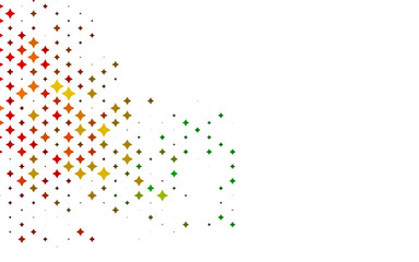 Light Multicolor, Rainbow vector background with colored stars.