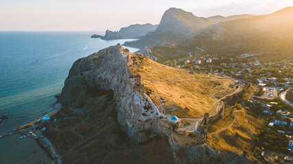 Crimean landscape from a bird's eye view