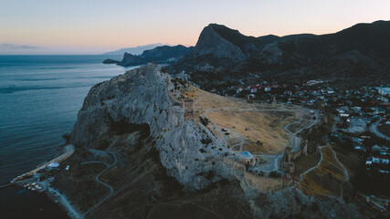 Crimean landscape from a bird's eye view