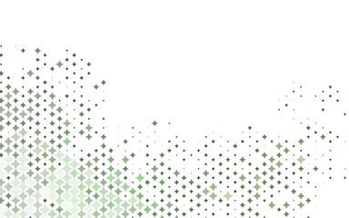 Light Green vector layout with bright stars.