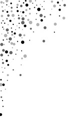 Scattered random black dots. Dark points dispersio