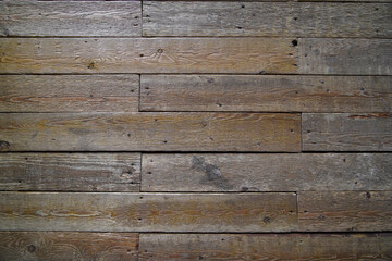 Fototapeta premium Old brown wooden wall background texture close up