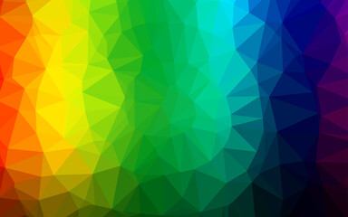 Dark Multicolor, Rainbow vector low poly texture.