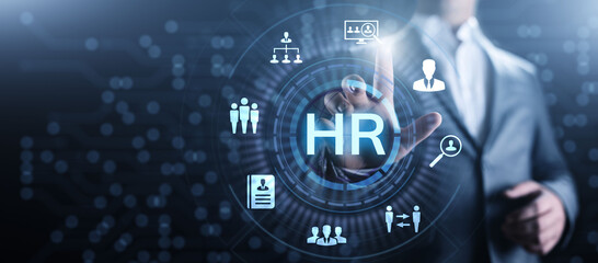 HR Human resources Recruitment Team Staff management Business concept.