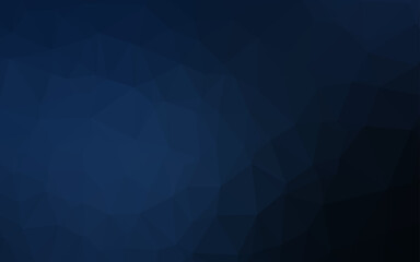 Obraz premium Dark BLUE vector abstract mosaic pattern.