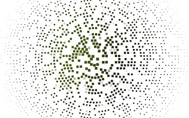 Light Green vector template with crystals, rectangles.