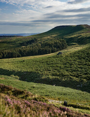 Fototapeta na wymiar Burbage edge in the Peak District National Park in the UK during day time.