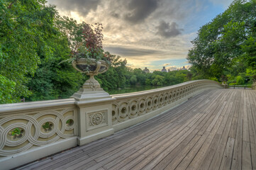 Bow bridge in summer,early morning