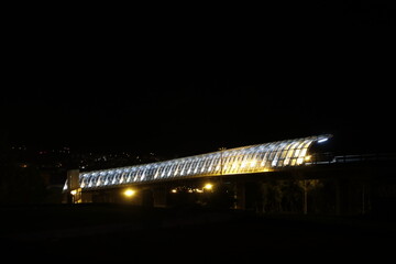 Bridge over an urban road